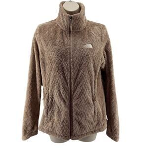 The North Face Women's Novelty Osito Jacket Dow Skin Brown Basketweave Small